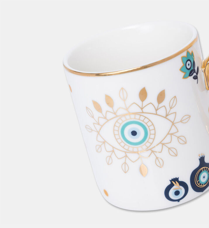 Home Deco and More Eye Handled Ceramic Mug - 320ml, Packshot View