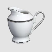 Silver-rimmed Porcelain Creamer
