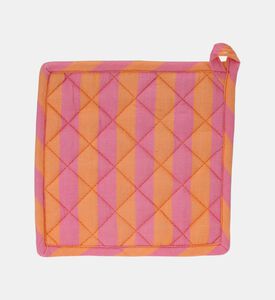 Woven Striped Pot Holder