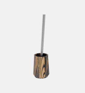Home Deco and More Crystal Wood Toilet Brush Holder, Packshot View