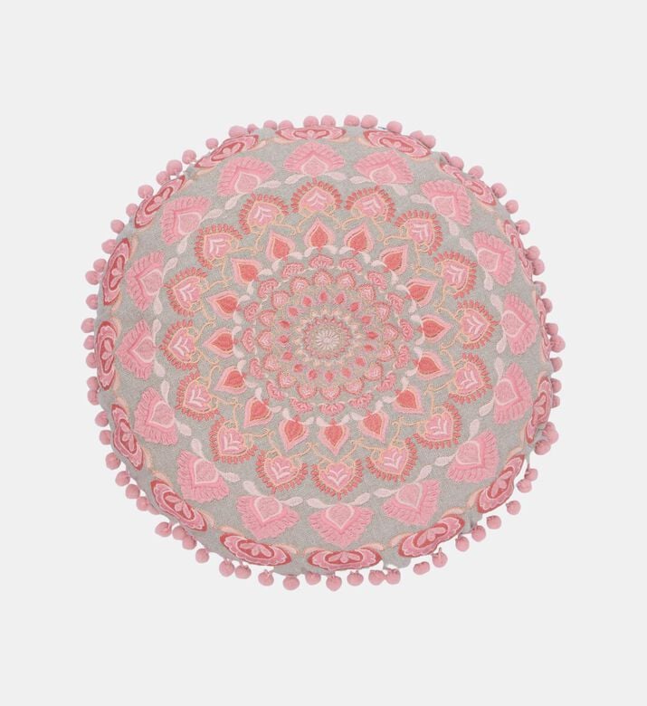 Home Deco and More Asa Chambray Embroidered Cushion 40 Cm, Packshot View