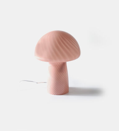 Glass Mushroom-shaped Table Lamp