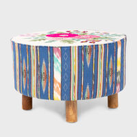 Daffodil Mango Wood Ottoman