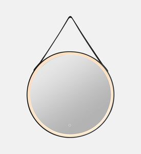 Home Deco and More Round Steel Frame Belt Bathroom Mirror, Packshot View