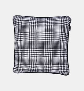 Baci Milano Optical Houndstooth Print Pillow, Black, 45x45-cm, Packshot View