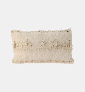 H and S Collection Woven Textured Rectangular Cushion, Packshot View