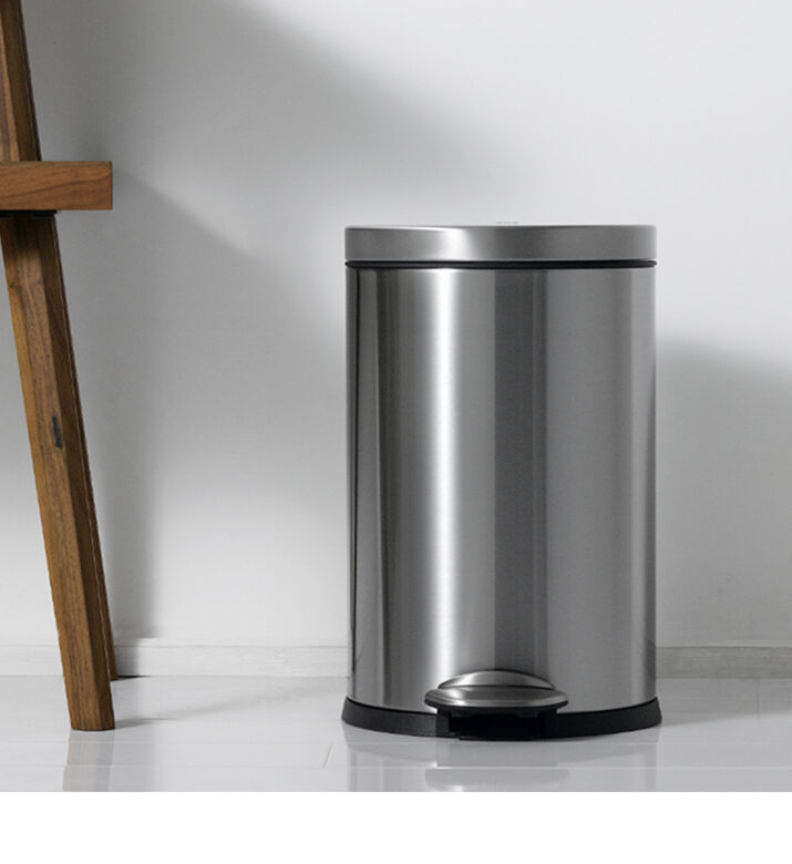 Luna Stainless Steel Pedal Bin 12 Litres