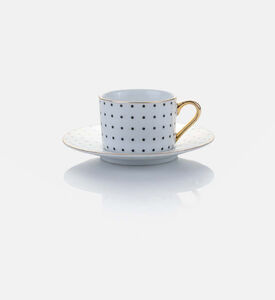 Home Deco and More Polka Dots Coffee Cups 6-piece Set, Packshot View