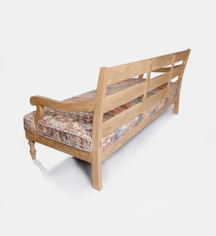 Home Deco and More Raji Digital Printed 3-seater Sofa, Pink, Packshot View