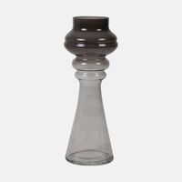 Lavon Smoked Glass Vase
