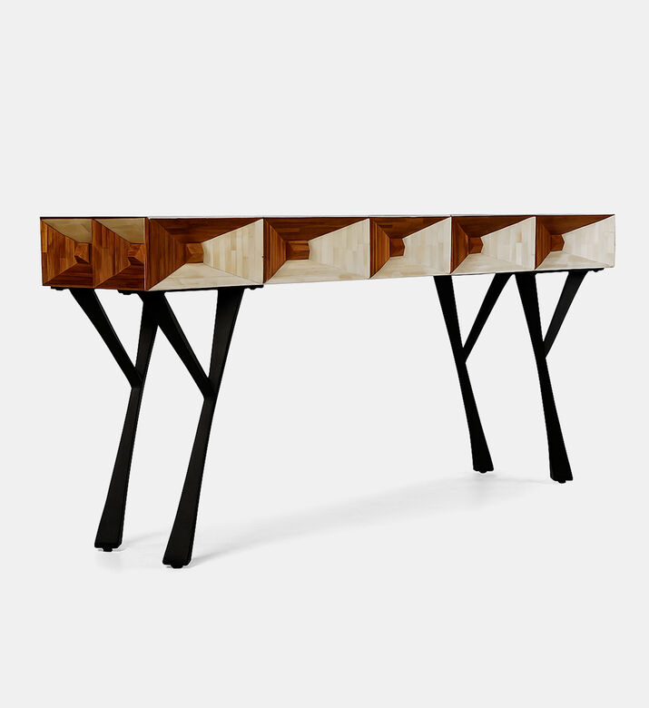 Home Deco and More Pyramid Console Table, Packshot View