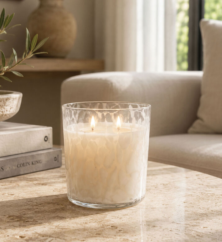 Jolipa Raja Rain Glass Scented Candle 11 Cm, Packshot View