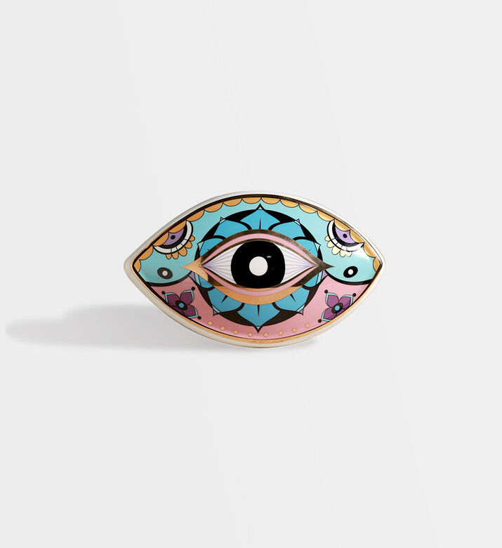 Home Deco and More Eye Ceramic Wall Decoration, Packshot View