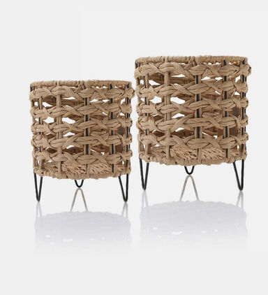 Metal Frame Flower Pot 2-piece Set