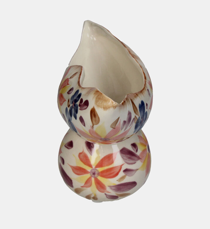 Floral Printed Ceramic Vase 30x11.5x17.5cm