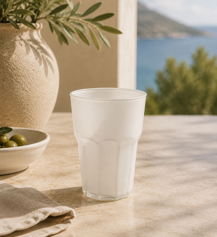 Home Deco and More Plastic Shatter-resistant Mug, White, Packshot View