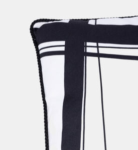 Baci Milano Optical Print Velvet Throw Pillow, Packshot View