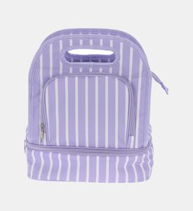 Stripe Pattern Cooler Lunch Bag