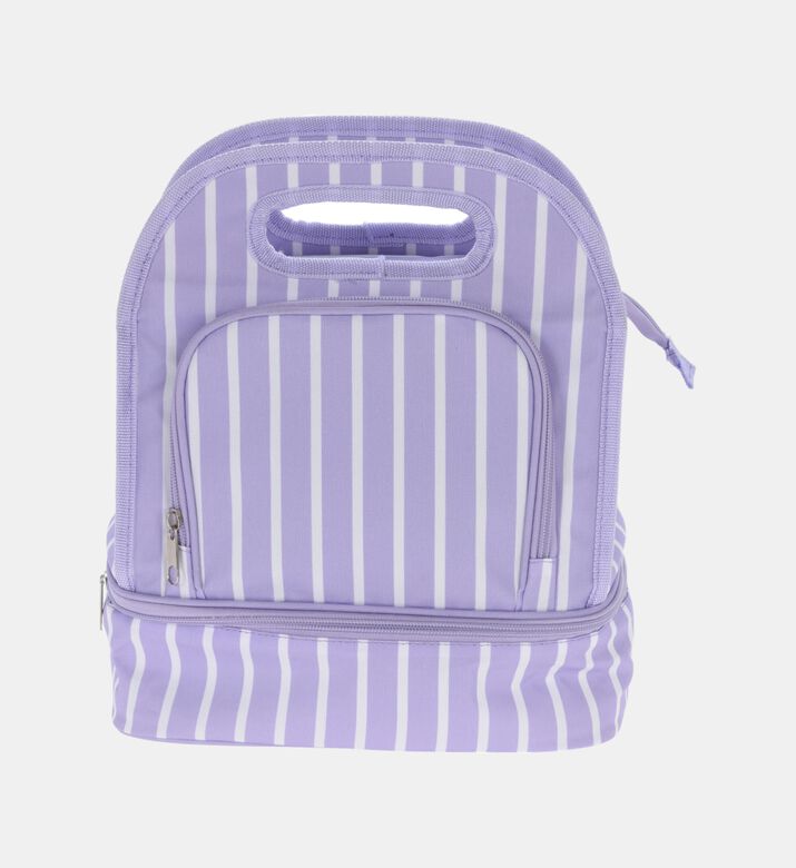 Stripe Pattern Cooler Bag