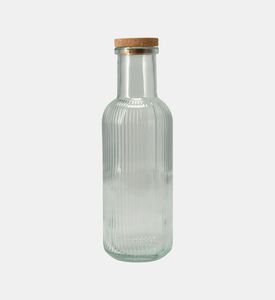 Cork Lid Glass Drinking Bottle