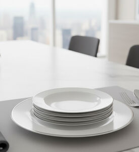 Home Deco and More Gold-rimmed Dinner Plates 6-piece Set - 27 Cm, Packshot View