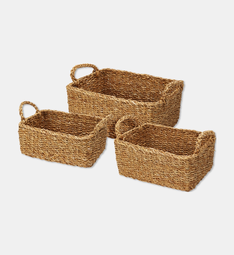 Willow 3-piece Rectangular-shape Basket Set
