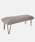 Cotton Iron Legs Durry Print Bench