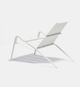 Ezeis Fleole Aluminum Low Chair, White, Packshot View