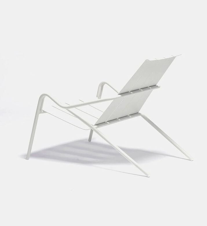Ezeis Fleole Aluminum Low Chair, White, Packshot View