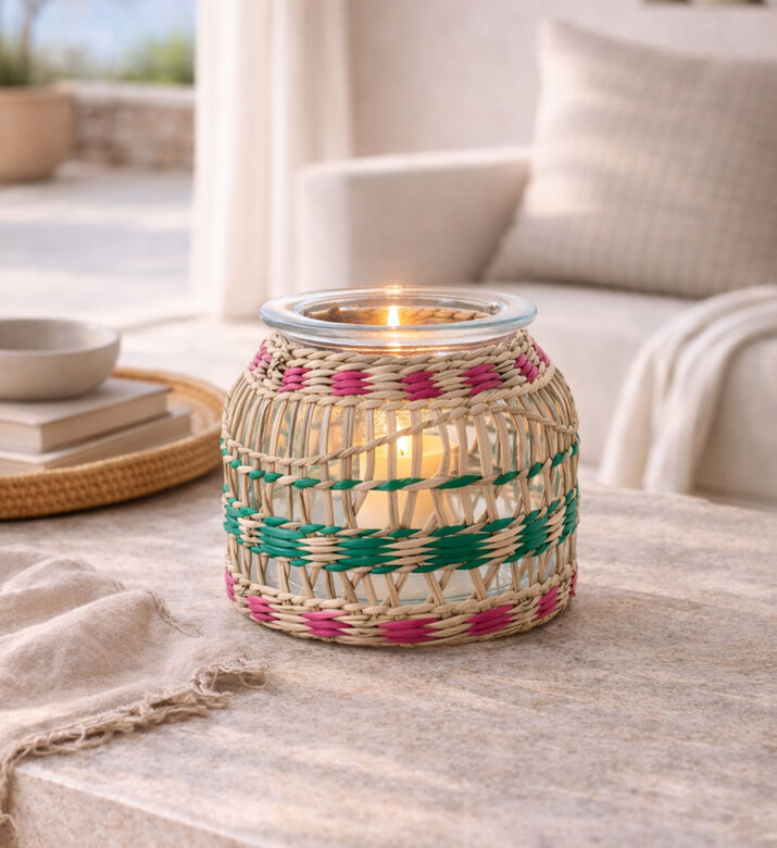 Home Deco and More Seagrass Design Vase, Packshot View