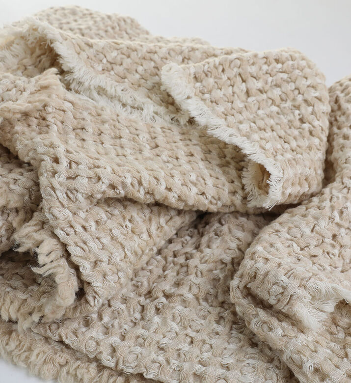Honey Waffle Cotton Wool Throw