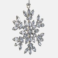 Jeweled Snowflake Hanging Deco