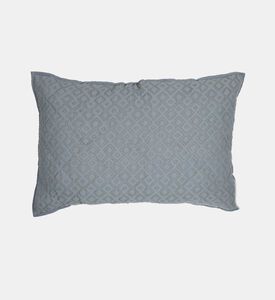 Home Deco and More Cotton Lozenges-embroidery Cushion Case, Packshot View