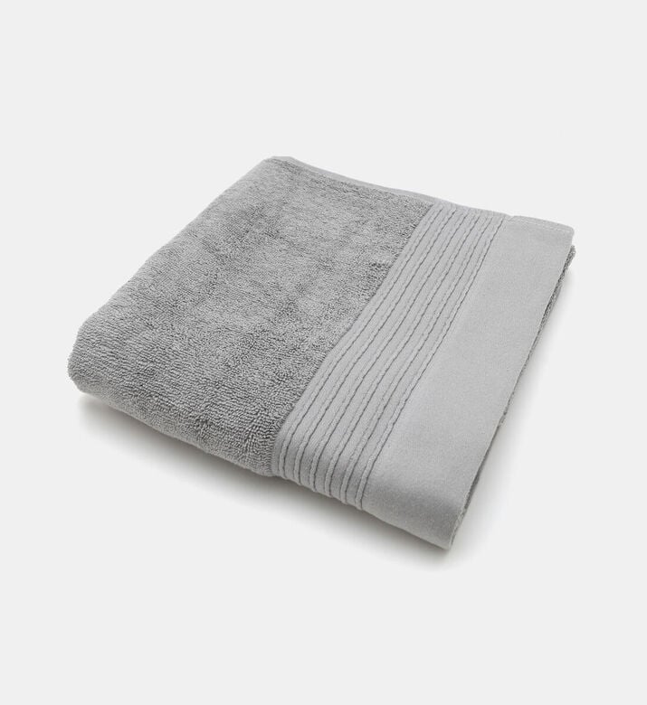 Home Deco and More Base Cotton Terry Towel, Grey, 100x150-cm, Packshot View