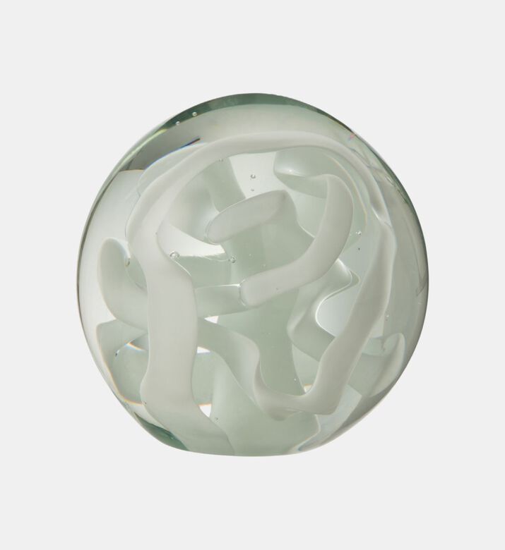 Paperweight Spiral Glass Deco