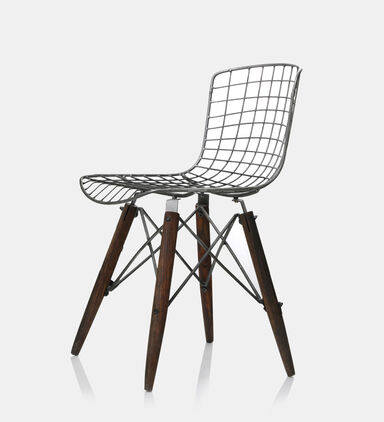 Iron Wire Grid Iron Chair