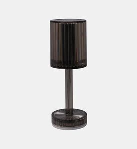 Home Deco and More Ribbed Cylindrical Table Lamp, Brown, Packshot View