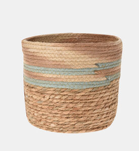 Home and Styling Rattan Round Basket, Camel, M, Packshot View