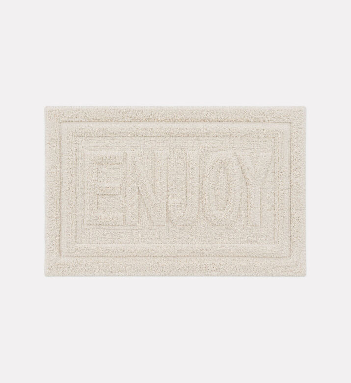Home Deco and More Enjoy Tufted Bathroom Mat, Beige, Packshot View