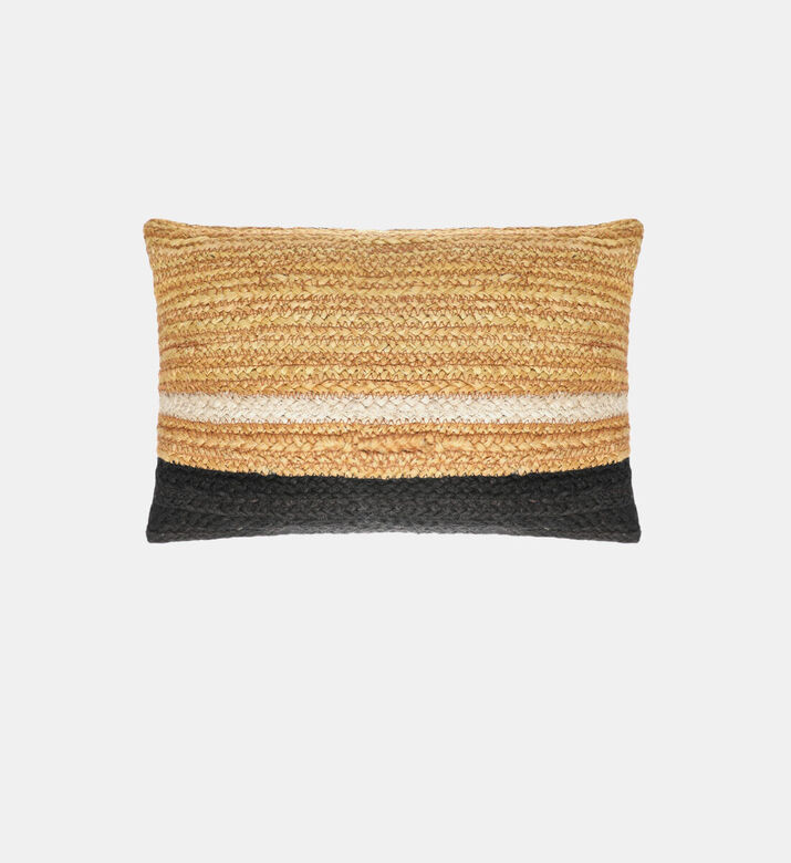 Home Deco and More Amber Jute Rectangular Cushion, Packshot View