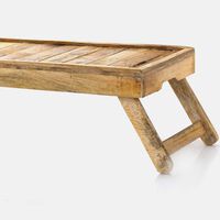 Wooden Foldable Legs Bed Tray
