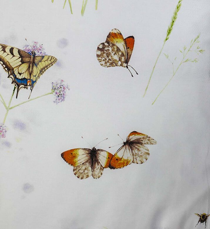 Butterfly Printed Satin Bed Set