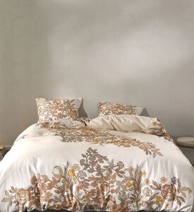 Essenza Amelie Cotton Satin Duvet Cover, White, 200x220-cm, Packshot View