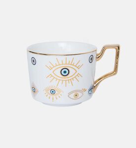 Home Deco and More Eye Coffee Cup Tray Ceramic Set, Packshot View