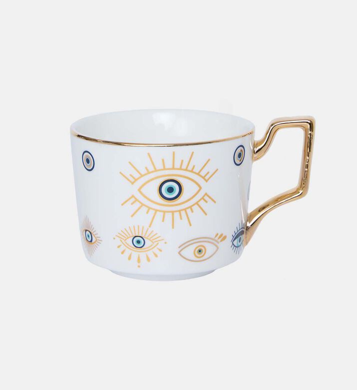 Home Deco and More Eye Coffee Cup Tray Ceramic Set, Packshot View