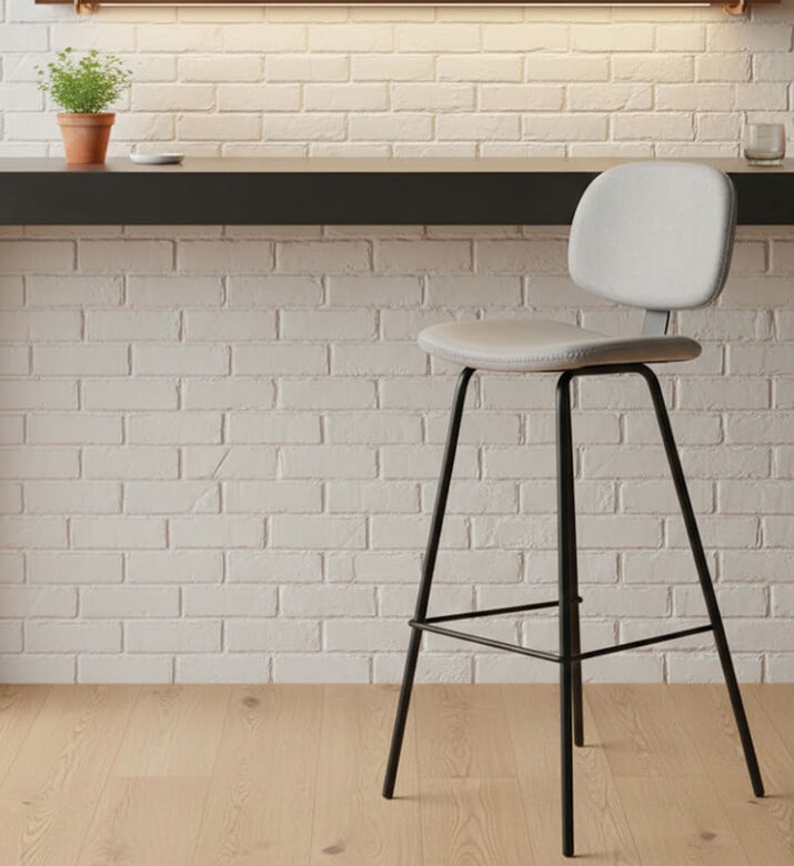 Home Deco and More Nappo Metal Bar Chair, Packshot View