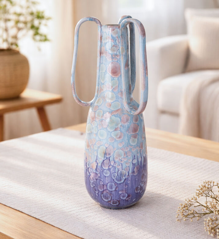 Kersten Fine Eartherware Painted Handles Vase, Packshot View