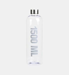 Home Deco and More Word-print Stainless Steel Lid Water Bottle, Packshot View