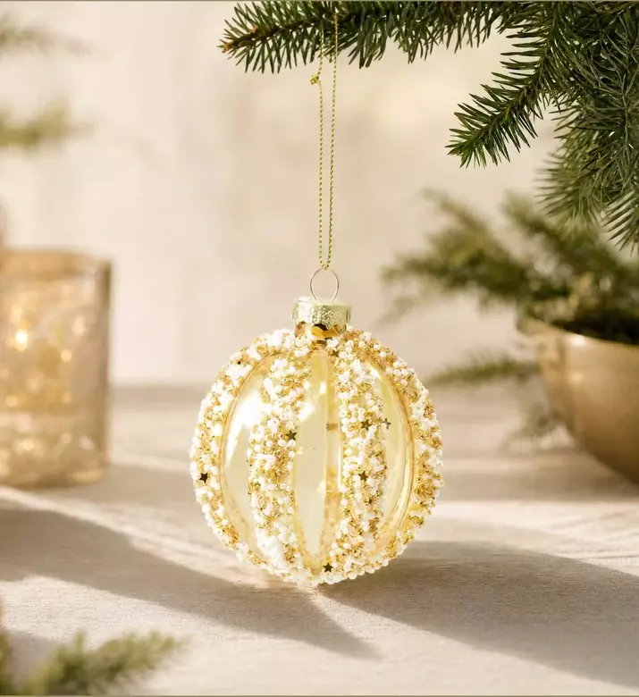 Home Deco and More Stars Design Christmas Ball, Model View