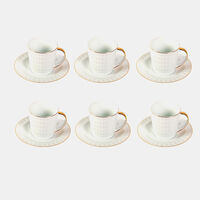 Porcelain Cappuccino Cup 6-piece Set